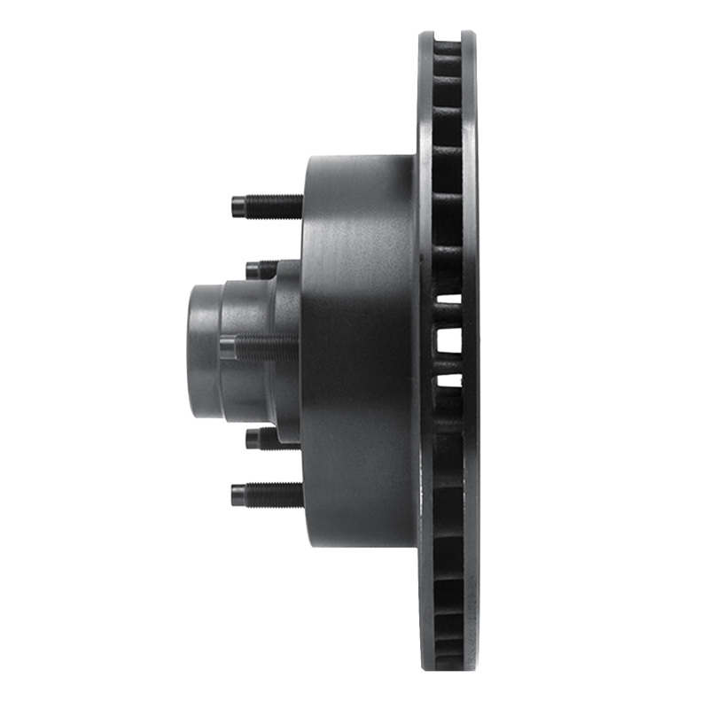 Ford E-150 Econoline Brake Rotor (1) - Front Left - R1 Concepts - Drilled & Slotted - Black - `94-`03